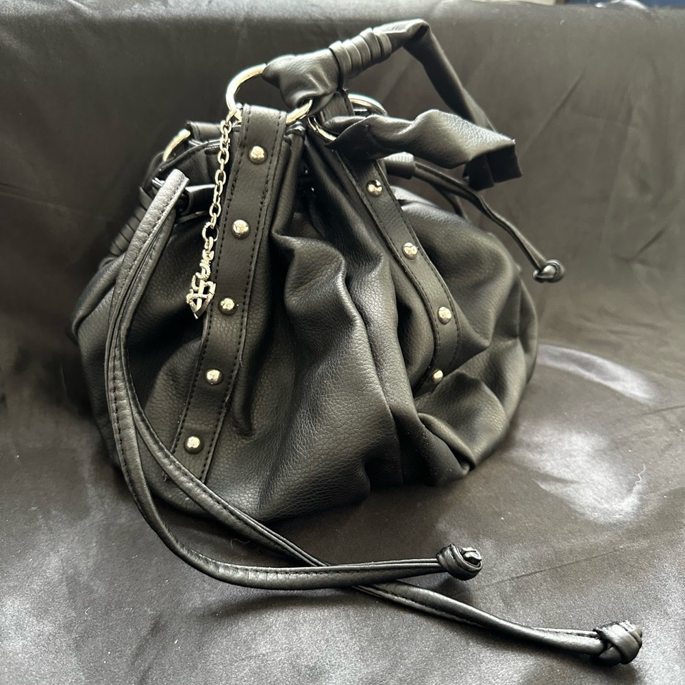 2007 Hot Topic Drawstring Black Bag with Anchor